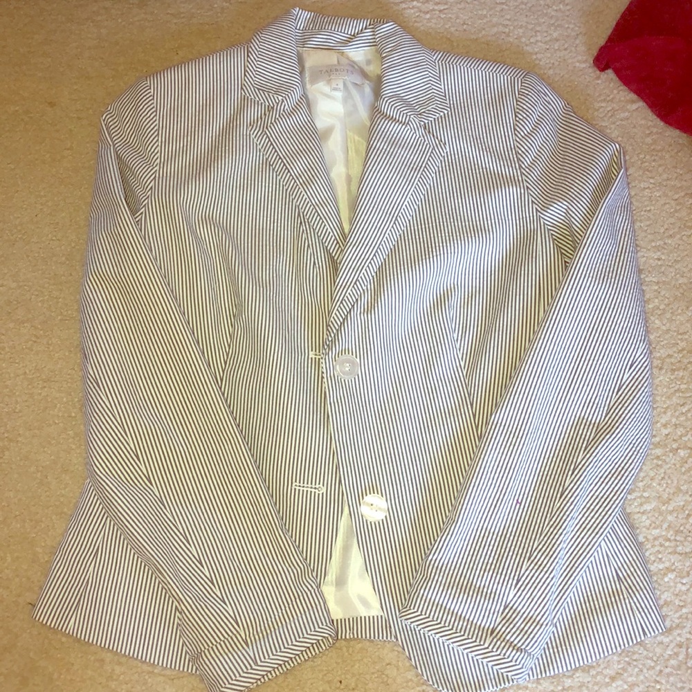 Seersucker jacket blazer
